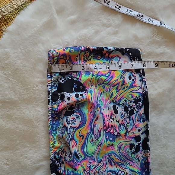 iHeartRaves 2 PC High Waist Bottoms & Tube Top Rave Neon Festival Summer Set - Picture 10 of 13